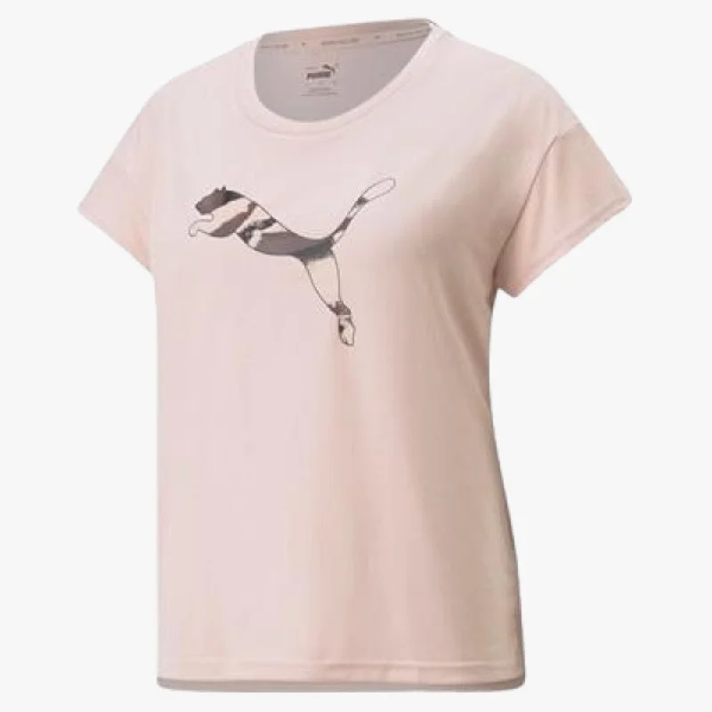 Puma Womens Modern Sports Short Sleeve Tee Rose Quartz