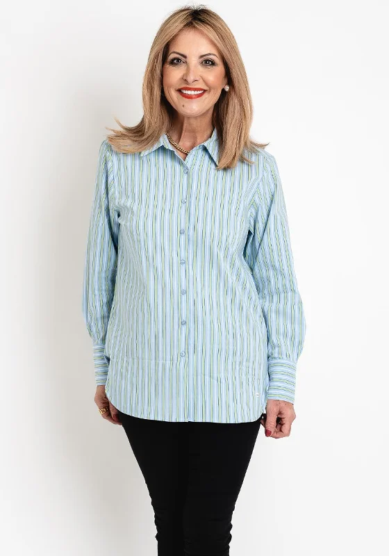 Olsen Striped Shirt, Ciel Blue