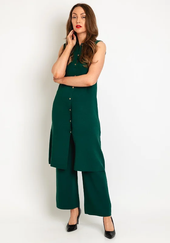 Serafina Collection Waistcoat and Trouser Set, Green