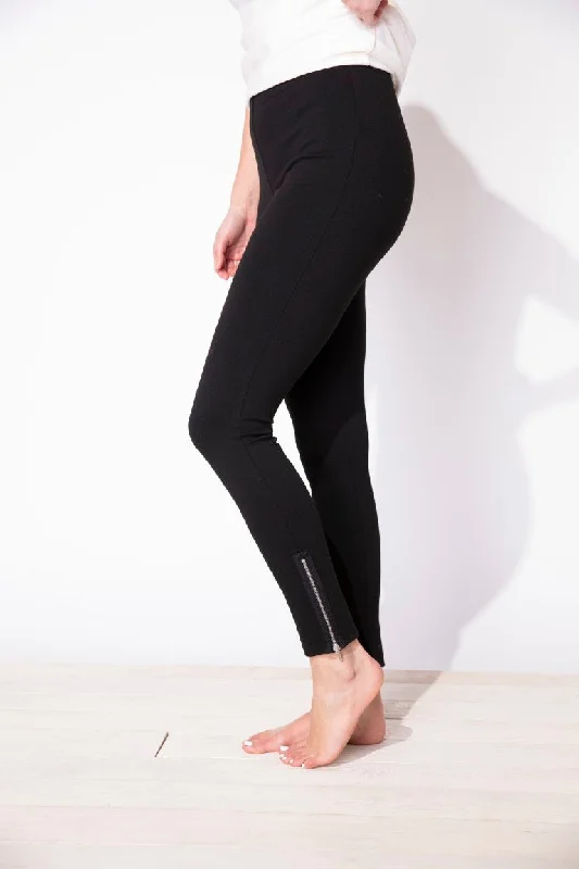 Solid Zip Legging