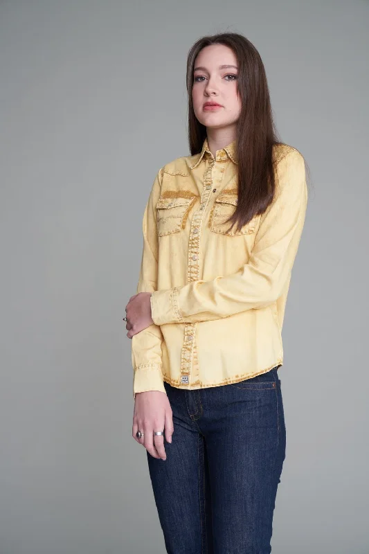 Kimes Ranch Womens KC Gold 100% Tencel L/S Shirt