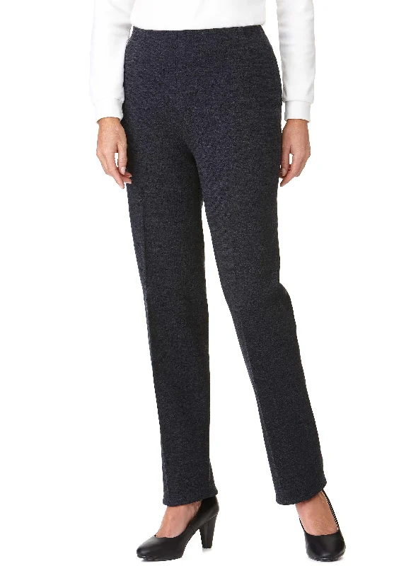 MARYBOROUGH PULL ON PONTI PANT - CHARCOAL