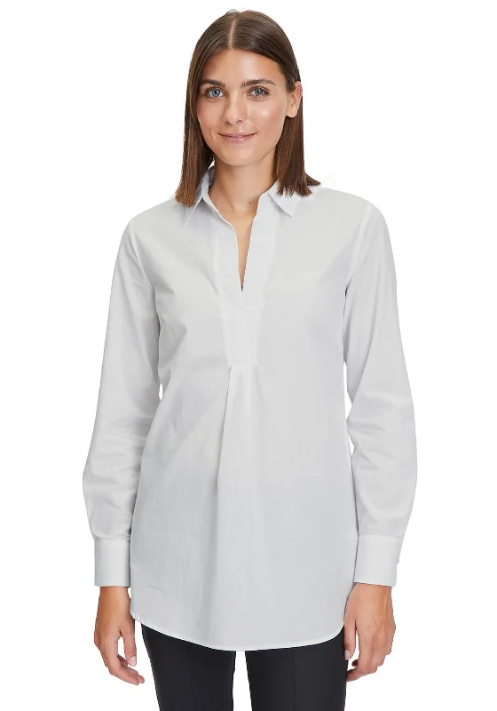 Betty Barclay Long Casual Blouse, White