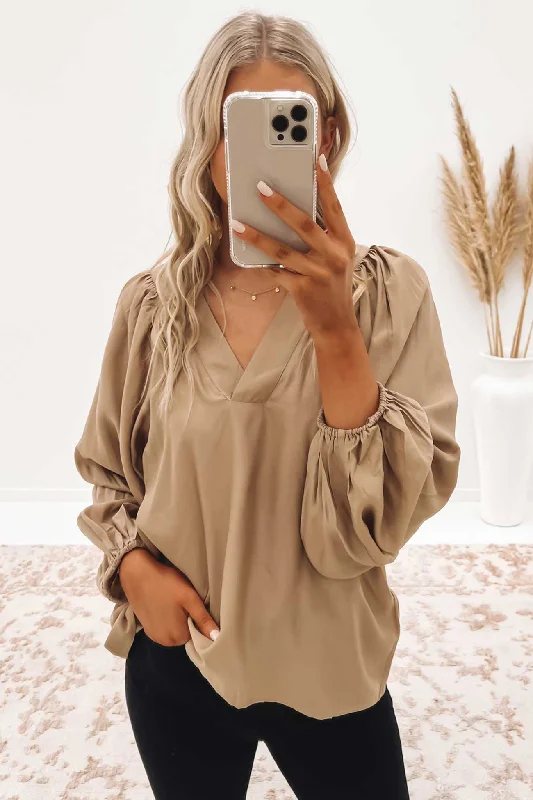 Zariah Top Taupe