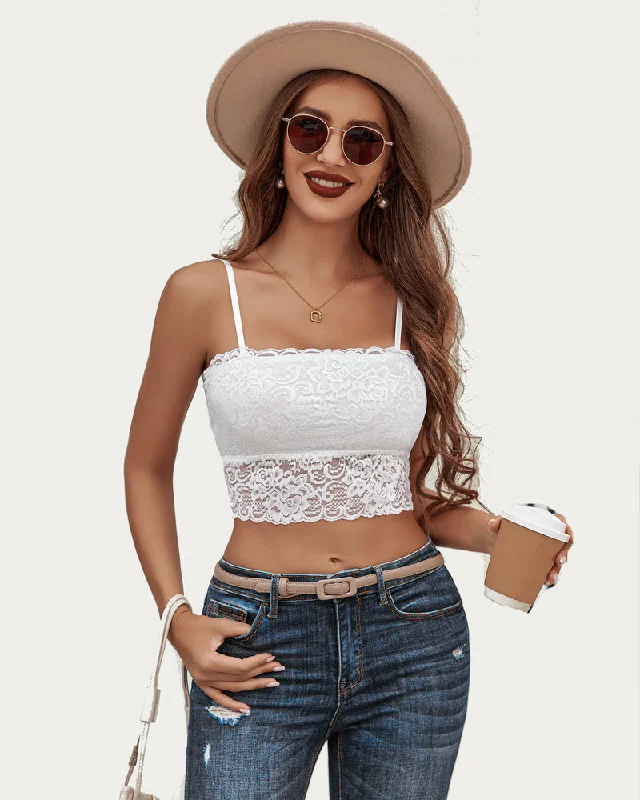 Lace Tank Top Tube Slim Basic Bralette