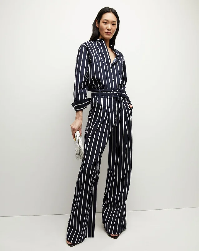 Maliyah Striped Wide-Leg Pant