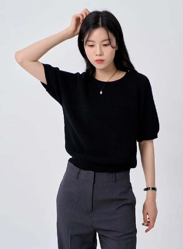 Short Sleeve Sweater OM331