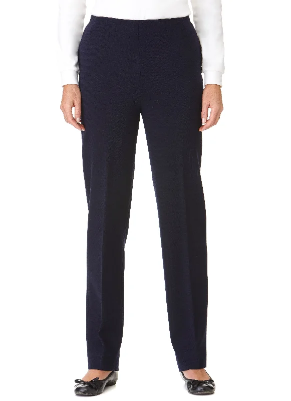 MARYBOROUGH PULL ON PONTI PANT - NAVY