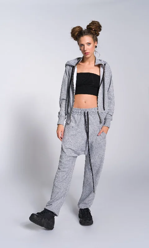 Relaxed Fit Drop Crotch Sweatpants