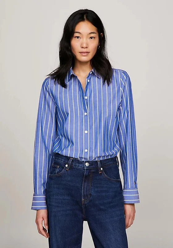 Tommy Hilfiger Baseball Stripe Shirt, Blue