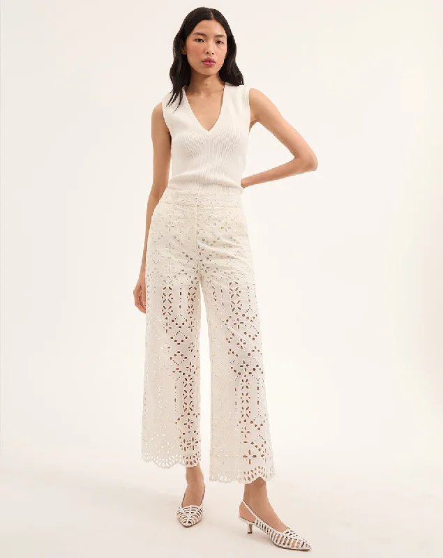 Kemper Cotton Eyelet Pant