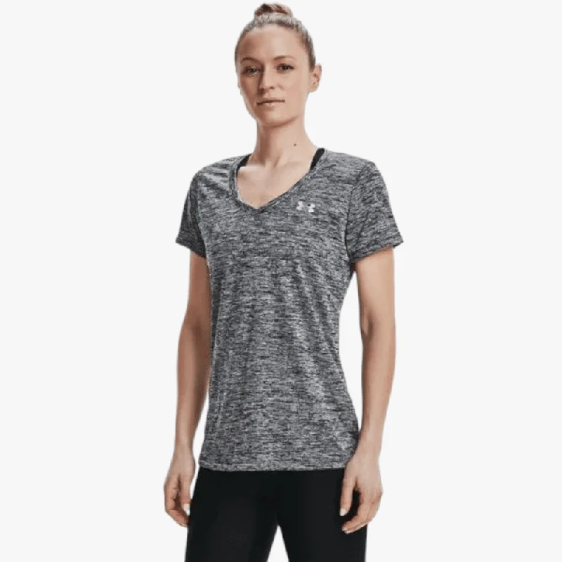 Under Armour Ladies Tech Ssv Twist Short Sleeve Tee 001 Grey