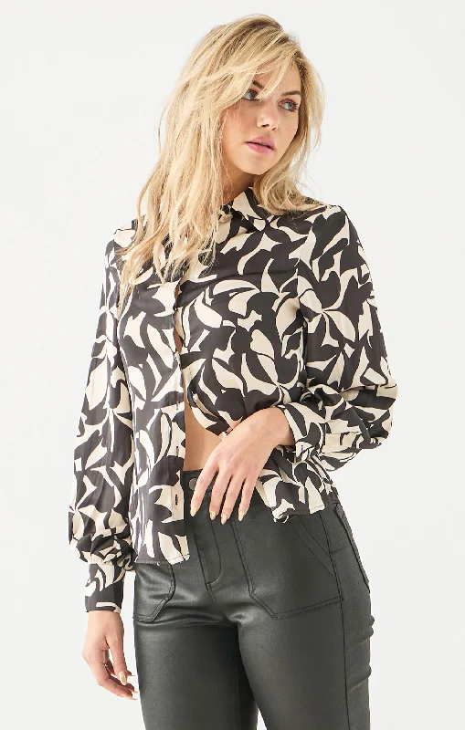 Black/White Floral Blouse