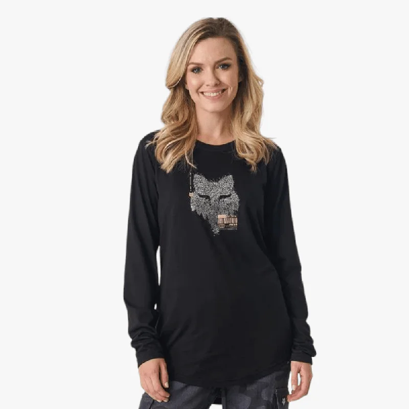 Fox Womens Smokey Long Sleeve Tee Black