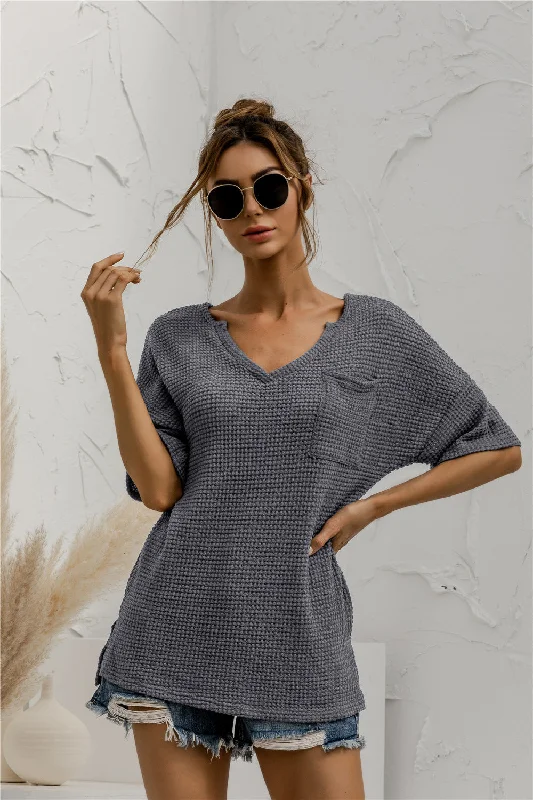 Julia Fashion - V-neck Loose Casual Shirts