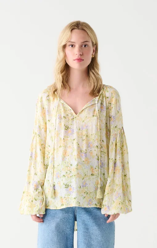 Floral Peasant Blouse