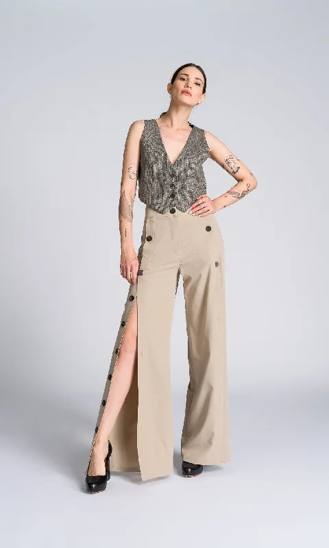 Wide Leg Tearaway Pants