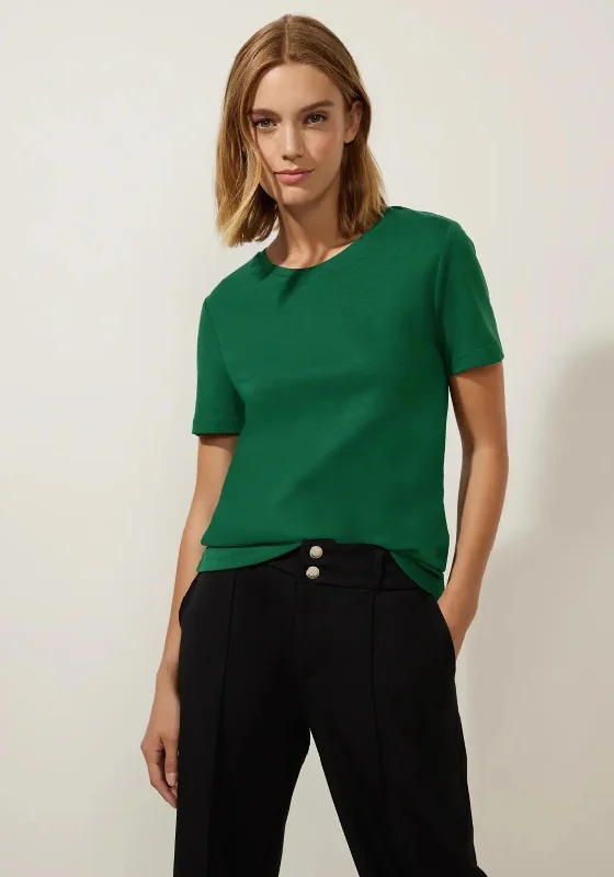 Street One Basic Crew Neck Top, Gentle Green