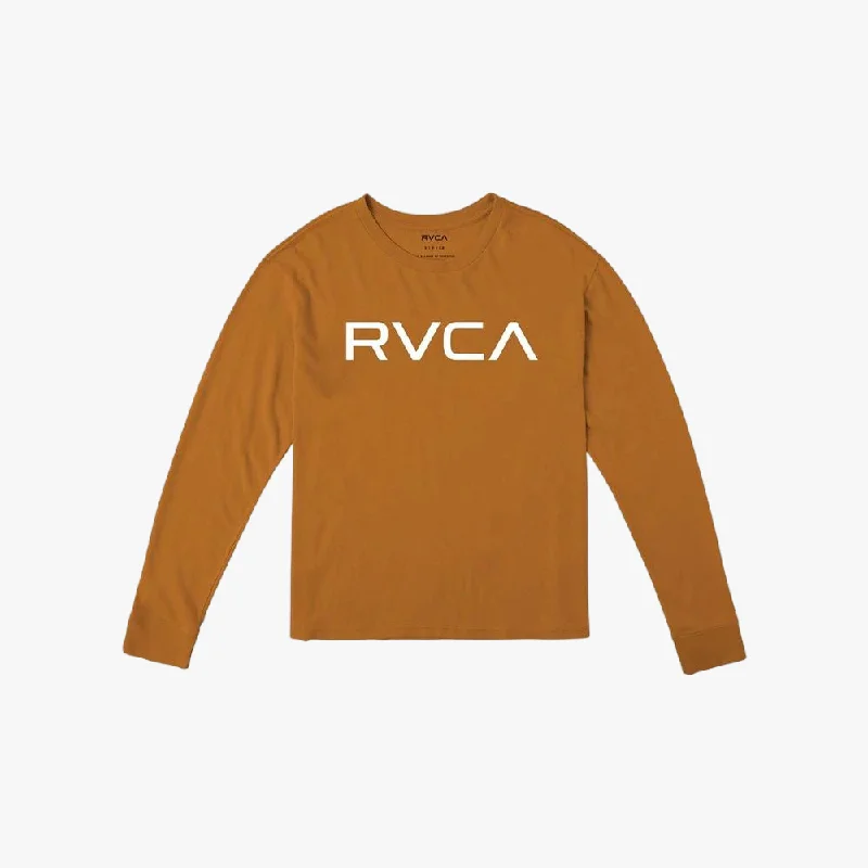 Rvca Ladies Big Rvca Roll It Long Sleeve Tee Adobe