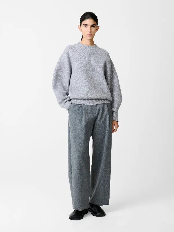 Ansell Viscose Pant in Grey Marl