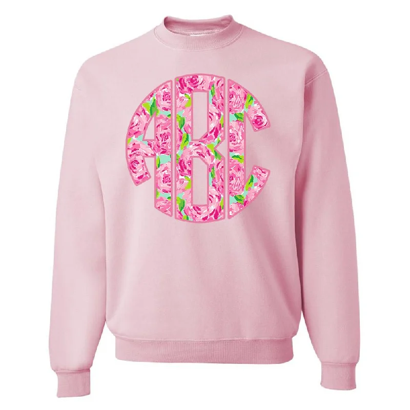 Monogrammed Lilly Big Print Crewneck Sweatshirt