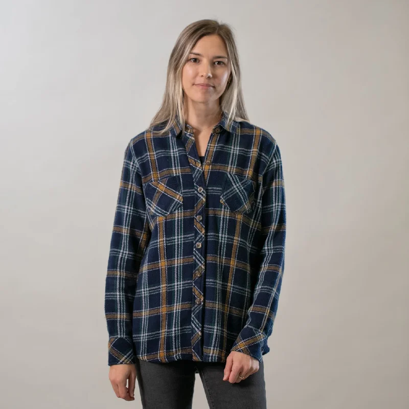 Women's Fireside Flannel- Feather Blue