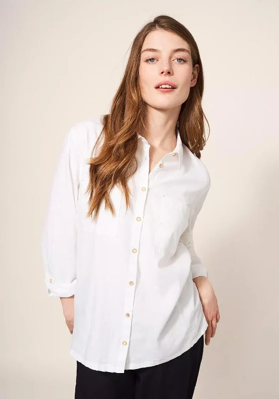 White Stuff Sophie Organic Cotton Shirt, Pale Ivory