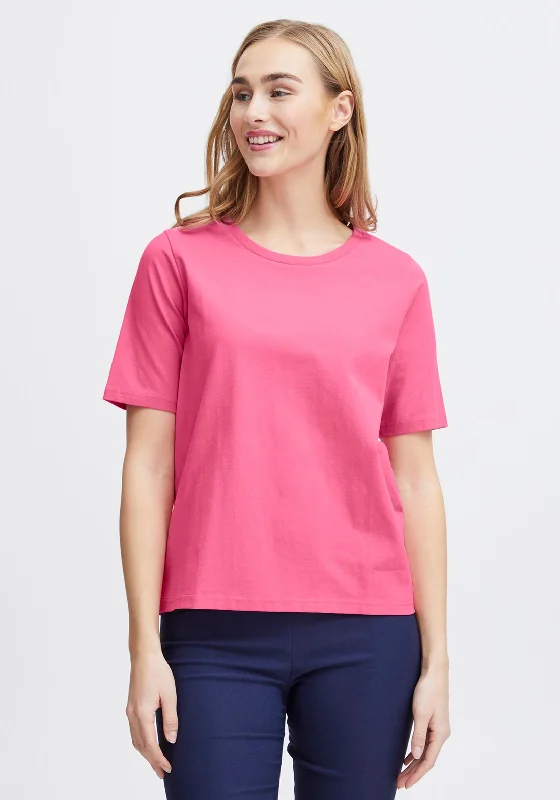 Fransa Basic T-Shirt, Pink