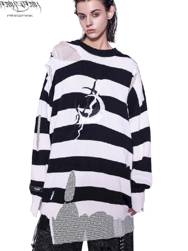 ELECTRIC MOON DESTRUCTION SWEATER [S0000009945]