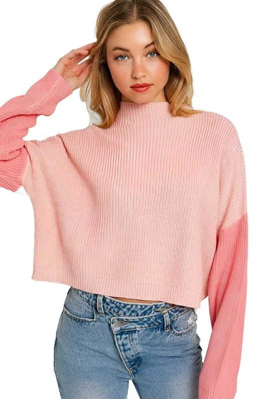 Color Block Oversize Sweater