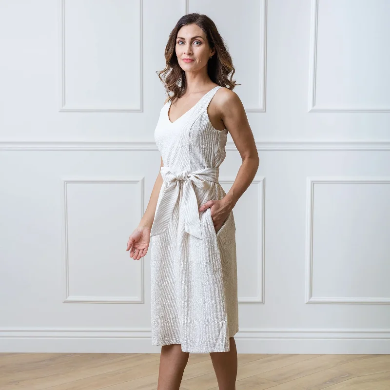 A-Line Organic Dress with Sash