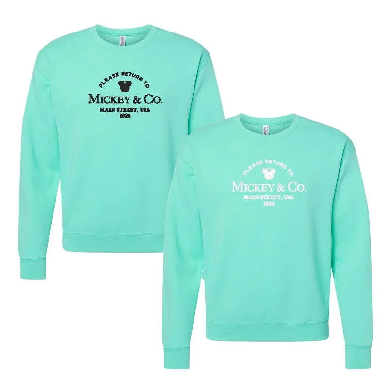 'Return To Mickey & Co.' Embroidered Crewneck Sweatshirt