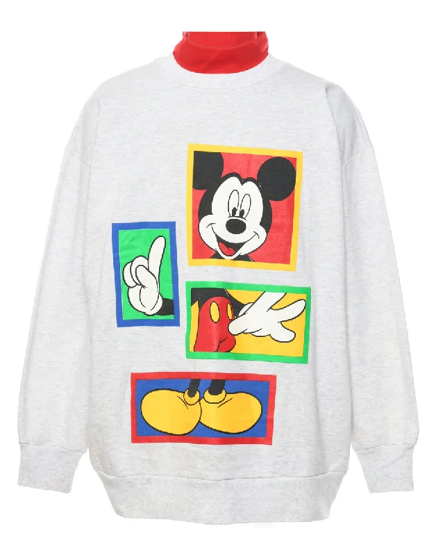 Mickey Cartoon Sweatshirt - L