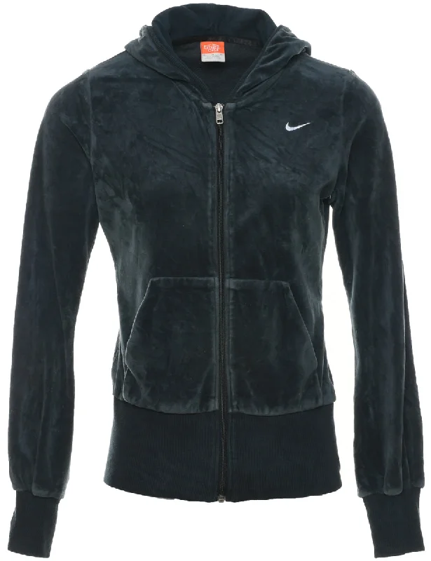 Nike Velour Hooded Sweatshirt - M