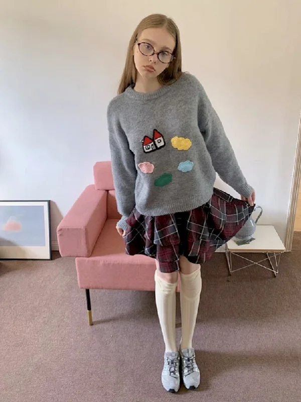 Fairy Tale ApplIQUED SWEATER [S0000009889]