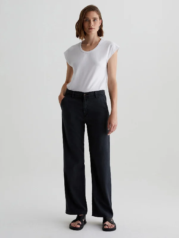 Caden Straight Trouser - Sulfur Black