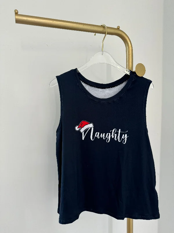 Naughty Santa Hat Long Top