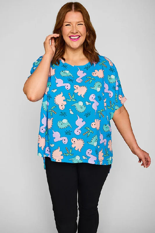 Serena Dino Print Top